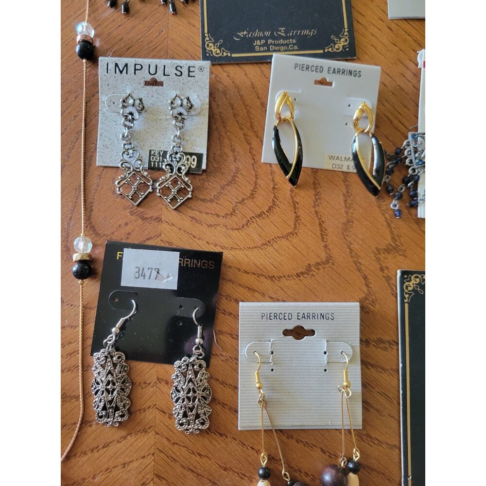 Vintage 90s Y2K‎ Earrings 12 Lot Bundle Dangle Whimsigoth Boho Celestial Goth - Picture 4 of 9